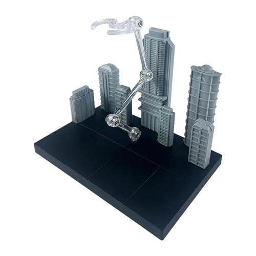 Fenteer Actionfiguren-Displayständer mit Stadthintergrund mit Adaptern, leicht, multifunktional, für -Zubehör, Schwarz 14.5x9.5x11cm Fenteer Actionfiguren-Displayständer mit Stadthintergrund mit Adaptern, leicht, multifunktional, für -Zubehör, Schwarz 14.5x9.5x11cm von Fenteer