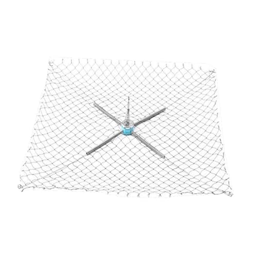 Fenteer Angelkrabbennetz, Angelkäfig, Stabiler Korb, Krabbenwerkzeug für Stauseen, Kleine Masche, Ausgeklappt 60 cm von Fenteer