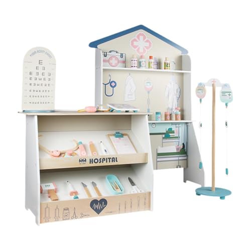 Fenteer Arztkoffer für, Arzt-Set zum Vortäuschen, interaktives pädagogisches Ärzte-Spielset, Krankenhaus zum Vortäuschen, für im Alter von 3 4 5, 23x65x101.5 cm Fenteer Arztkoffer für, Arzt-Set zum Vortäuschen, interaktives pädagogisches Ärzte-Spielset, Krankenhaus zum Vortäuschen, für im Alter von 3 4 5, 23x65x101.5 cm von Fenteer