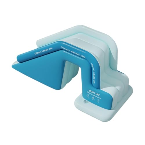 Fenteer Aufblasbare Poolrutsche, Wasserrutsche, praktisches Zubehör für, praktische PVC-Wasserrutsche für oberirdische Pools, Blau von Fenteer