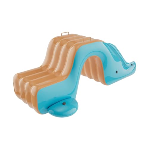 Fenteer Aufblasbare Poolrutsche, aufblasbares Spielzentrum, Aktivitätszentrum, lustiges Schwimmbadspielzeug, Spielspiel im Freien für Garten, Balkon, Grün Und Orange von Fenteer