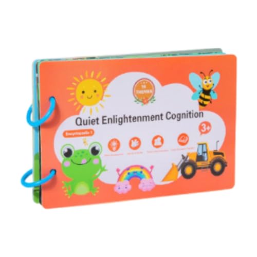 Fenteer Aufkleberbuch, abnehmbares pädagogisches Spielzeug, Paster, passendes Spiel, Aktivitätsbuch, statisch, für Mädchen, Jungen, Babys, Stil 1 von Fenteer