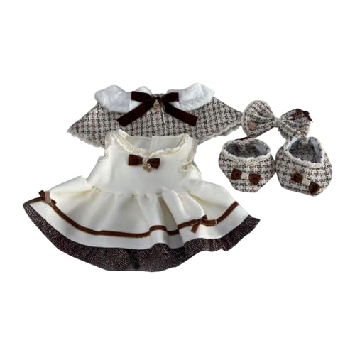 Fenteer Ausgestopfte Puppenkleid und Schal Machen Ihre eigenen Puppen Mode -DIY -Foto -Requisiten, Kleidung Kostüme Puppenschuhe mit für 22,83 Zoll von Fenteer