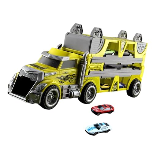 Fenteer Autotransporter-LKW-Spielzeugset, katapultierende Rennstrecke, Faltbarer Schlepper, Trägerraketen-Set, Schlepper-LKW-Spielzeug für Kinder, Geschenke, Gelb Fenteer Autotransporter-LKW-Spielzeugset, katapultierende Rennstrecke, Faltbarer Schlepper, Trägerraketen-Set, Schlepper-LKW-Spielzeug für Kinder, Geschenke, Gelb von Fenteer