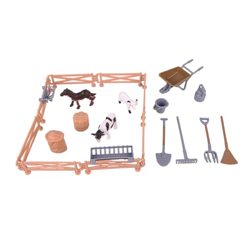Fenteer Bauernhoftierfiguren, Spielzeugsammlung, realistische Dekorationen, simulierte Mikrolandschaftsmodelle, Figuren für, Erwachsene und, 22 Stück, Kein Fahrzeug. Fenteer Bauernhoftierfiguren, Spielzeugsammlung, realistische Dekorationen, simulierte Mikrolandschaftsmodelle, Figuren für, Erwachsene und, 22 Stück, Kein Fahrzeug. von Fenteer