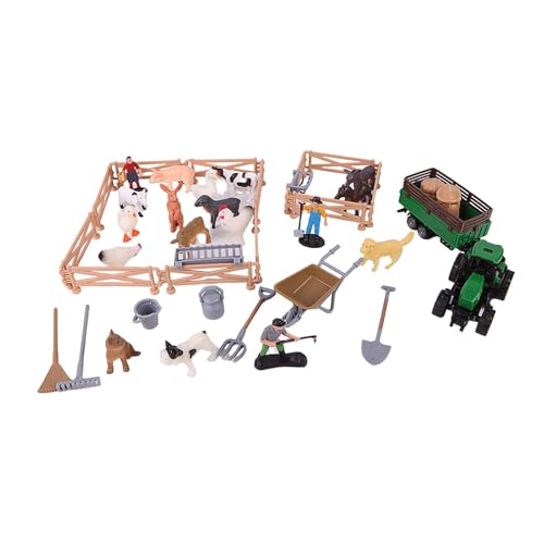 Fenteer Bauernhoftierfiguren, Spielzeugsammlung, realistische Dekorationen, simulierte Mikrolandschaftsmodelle, Figuren für, Erwachsene und, 42 StÜcke Fenteer Bauernhoftierfiguren, Spielzeugsammlung, realistische Dekorationen, simulierte Mikrolandschaftsmodelle, Figuren für, Erwachsene und, 42 StÜcke von Fenteer