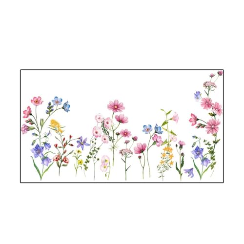 Fenteer Blumenwandaufkleber Abziehbilder, PVC -Hintergrundpapier Blumen -Dekore Kunst Wandbilder ziehen und kleben für Büroschule Badezimmer Urlaub Fenteer Blumenwandaufkleber Abziehbilder, PVC -Hintergrundpapier Blumen -Dekore Kunst Wandbilder ziehen und kleben für Büroschule Badezimmer Urlaub von Fenteer