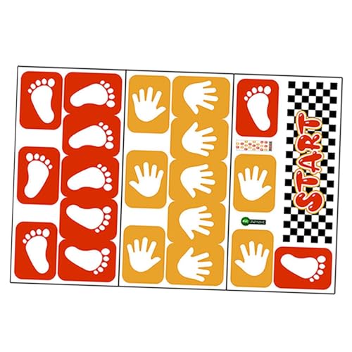 Fenteer Bodenaufkleber, PVC-Tapete, abnehmbar, bunt, Geschenk, Spielaufkleber, Handabdruck-Wandaufkleber für Kindergarten, Bibliothek, Klasse Fenteer Bodenaufkleber, PVC-Tapete, abnehmbar, bunt, Geschenk, Spielaufkleber, Handabdruck-Wandaufkleber für Kindergarten, Bibliothek, Klasse von Fenteer