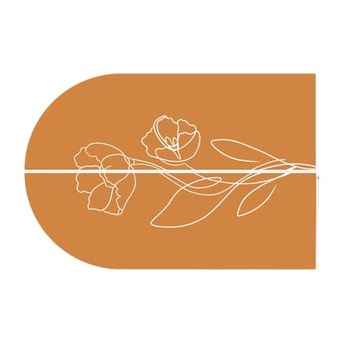 Fenteer Bogenwand Aufkleber Boho Bogen Aufkleber Wohnzimmer Esszimmer Schlafzimmer Kunst Wandkunst Dekor Home PVC Tapetendekoration, Orange von Fenteer