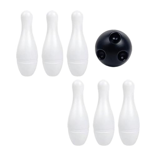 Fenteer Bowling-Set für, pädagogisch wertvoll, mit Ball, für die frühe Entwicklung, Partygeschenke, interaktives Bowling-Spielzeug für, Weiß von Fenteer