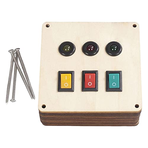 Fenteer Busy Board Lights Switch Busy Board DIY Material Baby Activity Button Toy von Fenteer