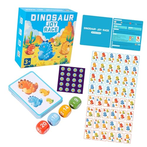 Fenteer Dinosaurier -Bildkarten Match Game Learning Aktivitäten Interaktive Doppel -Nebenkarten für Kindergärten im Alter von 3 4 5 6 Bildung von Fenteer