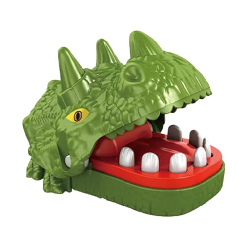 Fenteer Dinosaurier Biting Finger Games Spielzeug, Dino Toy Tragbarer Neuartiger Tabletop Brettspiel Family Game Fun Classic für Kinder Erwachsene Familie, Triceratops von Fenteer