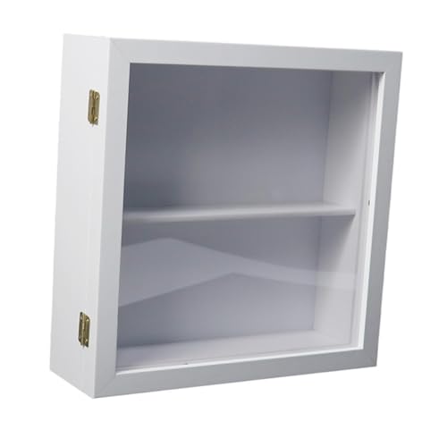Fenteer Displayschrank DIY -Figuren Organisator Haushalt staubdes Schutz der Arbeitsplatte Schrank Wandmontage für Kunstwerke von Fenteer