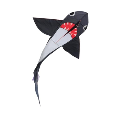 Fenteer Drachen in Haiform, großes, farbenfrohes Spiel, einzeiliges Drachenflugspielzeug zum Spielen, Freizeit, Anfänger, und Erwachsene Fenteer Drachen in Haiform, großes, farbenfrohes Spiel, einzeiliges Drachenflugspielzeug zum Spielen, Freizeit, Anfänger, und Erwachsene von Fenteer