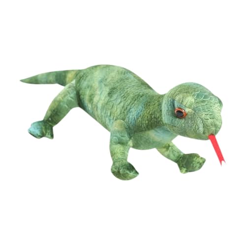 Fenteer Echsenplüschspielzeug Ausgestopft Tier Echsen Cartoon Home Decor Kugly Großes Plüsch Bärtiger Drachen Tierspielzeug für Party Gefälligkeiten Geschenk, GrÜn von Fenteer