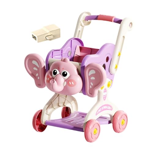 Fenteer Einkaufswagen für, Rollenspiele, pädagogische Partygeschenke, Rollenspiele, Kleinkinder, Spielen mit dem Einkaufswagen für, Babys und, Rosa von Fenteer