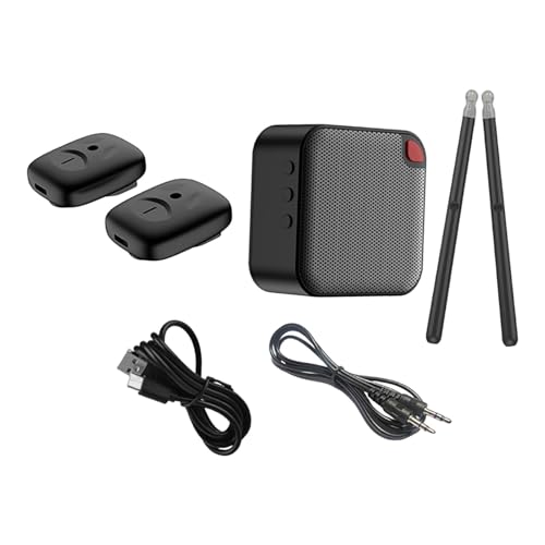 Fenteer Elektronisches Schlagzeug, Air Drumstick, leicht, tragbar, mit Lautsprecher, elektrische Air Drumsticks zum Üben, Weihnachten, Erwachsene, Kinder von Fenteer