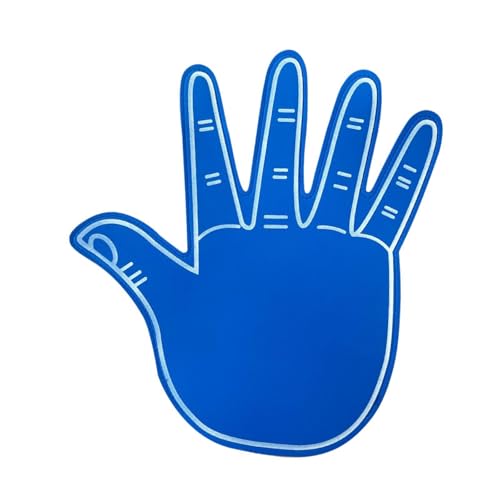 Fenteer Eva Foam Hand Handschuhe, Riesenschaumfinger, kreative Jubelhandschuhe, Cheerleading Finger Hand für Spiele, Sport, Events, Party, Blau Fenteer Eva Foam Hand Handschuhe, Riesenschaumfinger, kreative Jubelhandschuhe, Cheerleading Finger Hand für Spiele, Sport, Events, Party, Blau von Fenteer