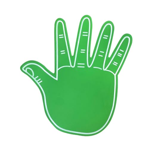 Fenteer Eva Foam Hand Handschuhe, Riesenschaumfinger, kreative Jubelhandschuhe, Cheerleading Finger Hand für Spiele, Sport, Events, Party, GrÜn Fenteer Eva Foam Hand Handschuhe, Riesenschaumfinger, kreative Jubelhandschuhe, Cheerleading Finger Hand für Spiele, Sport, Events, Party, GrÜn von Fenteer