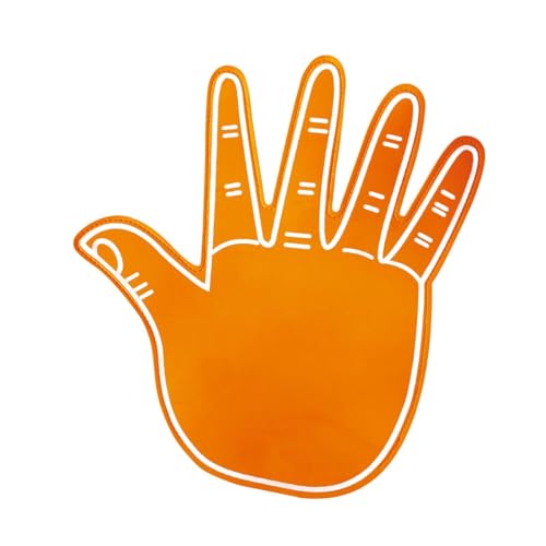 Fenteer Eva Foam Hand Handschuhe, Riesenschaumfinger, kreative Jubelhandschuhe, Cheerleading Finger Hand für Spiele, Sport, Events, Party, Orange Fenteer Eva Foam Hand Handschuhe, Riesenschaumfinger, kreative Jubelhandschuhe, Cheerleading Finger Hand für Spiele, Sport, Events, Party, Orange von Fenteer