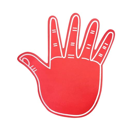 Fenteer Eva Foam Hand Handschuhe, Riesenschaumfinger, kreative Jubelhandschuhe, Cheerleading Finger Hand für Spiele, Sport, Events, Party, Rot Fenteer Eva Foam Hand Handschuhe, Riesenschaumfinger, kreative Jubelhandschuhe, Cheerleading Finger Hand für Spiele, Sport, Events, Party, Rot von Fenteer