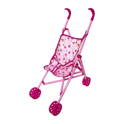 Fenteer Faltbare Babypuppenstuhlwagen Miniaturen Push Toy Dollhouse Dekoration frühentwicklung Push Pram Simulation Pushtchair -Spielzeug, Style B von Fenteer