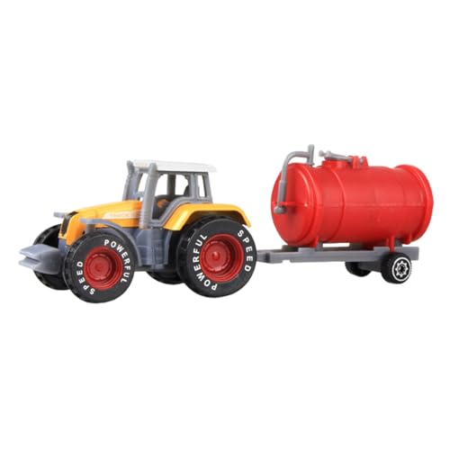 Fenteer Farm Tractor Truck Toy Push and Go -Fahrzeuggeburtstag Geschenke geben Reibungszusammenhieb für Kinder im Alter von 3+ Reibungsantrieb, Orange von Fenteer