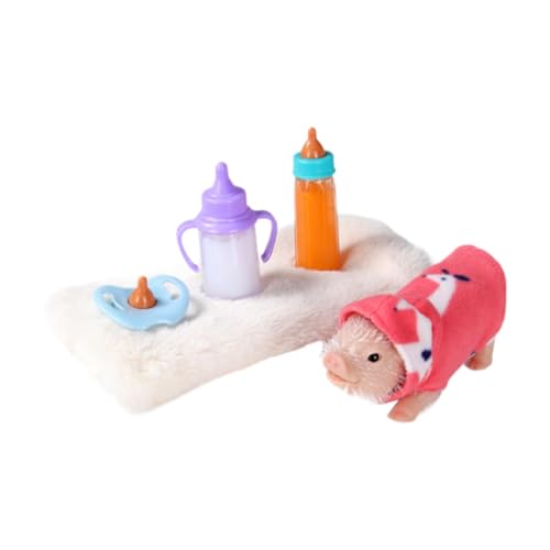 Fenteer Ferkel Reborn Schweinchen Puppe Bequemes Rollenspiel Mini Schweinchen Spielzeug Mini Tiere Schwein für Kinder Jungen Mädchen Geschenk, 5 Stücke Fenteer Ferkel Reborn Schweinchen Puppe Bequemes Rollenspiel Mini Schweinchen Spielzeug Mini Tiere Schwein für Kinder Jungen Mädchen Geschenk, 5 Stücke von Fenteer