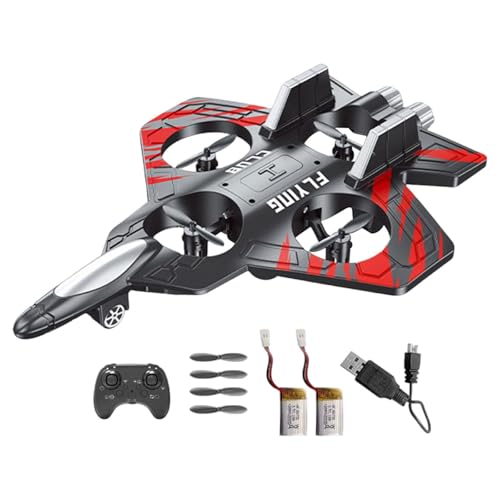 Fenteer Ferngesteuertes Flugzeug aus Schaumstoff, Spielzeug-Rolle, beleuchtetes RC-Flugzeug für Kinder, Kampfflugzeug-Spielzeug für Park, Wohnzimmer, Rot Fenteer Ferngesteuertes Flugzeug aus Schaumstoff, Spielzeug-Rolle, beleuchtetes RC-Flugzeug für Kinder, Kampfflugzeug-Spielzeug für Park, Wohnzimmer, Rot von Fenteer