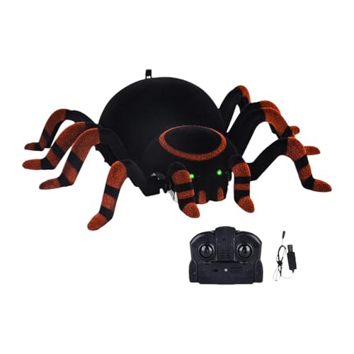 Fenteer Ferngesteuertes Spinnenspielzeug, ferngesteuertes Kinderspielzeug, Lernspielzeug, tragbar, mit Ladekabel, Ton und Licht für Jungen und Mädchen Fenteer Ferngesteuertes Spinnenspielzeug, ferngesteuertes Kinderspielzeug, Lernspielzeug, tragbar, mit Ladekabel, Ton und Licht für Jungen und Mädchen von Fenteer