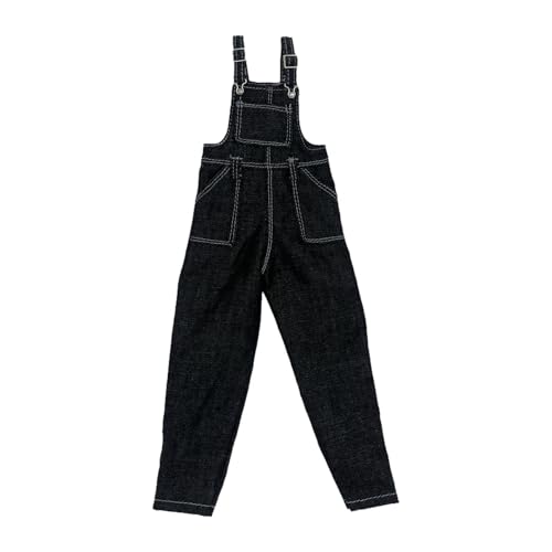 Fenteer Figurhose für Damen im Maßstab 1:6, Jeans-Overalls, Cosplay-Accessoires, Puppendekor, Miniaturhose für 12-Zoll-Actionfiguren, Schwarz Fenteer Figurhose für Damen im Maßstab 1:6, Jeans-Overalls, Cosplay-Accessoires, Puppendekor, Miniaturhose für 12-Zoll-Actionfiguren, Schwarz von Fenteer