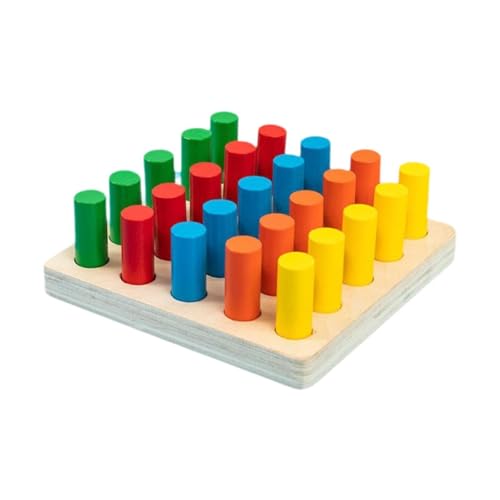 Fenteer Finger Interposer Pädagogisches Spielzeug Feinmotorik Pädagogisches Sensorisches Spielzeug Brettspiel Farbsortierung für Childern, Style B von Fenteer