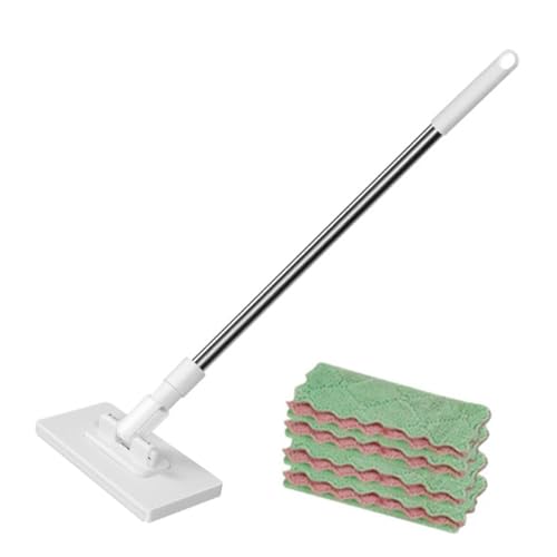 Fenteer Flachwischer, Bodenwischer, professionell, mit waschbaren Pads, 360°-, Nass- und Staubwischen für Fliesenreinigung, Küche Fenteer Flachwischer, Bodenwischer, professionell, mit waschbaren Pads, 360°-, Nass- und Staubwischen für Fliesenreinigung, Küche von Fenteer