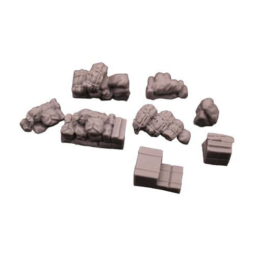Fenteer Gelände-Landschaftszubehör-Set 1/72 Wargaming-Landschafts-Sammlerstücke Harz-Modell-Layout- Realistische Miniatur-Zubehör Fenteer Gelände-Landschaftszubehör-Set 1/72 Wargaming-Landschafts-Sammlerstücke Harz-Modell-Layout- Realistische Miniatur-Zubehör von Fenteer