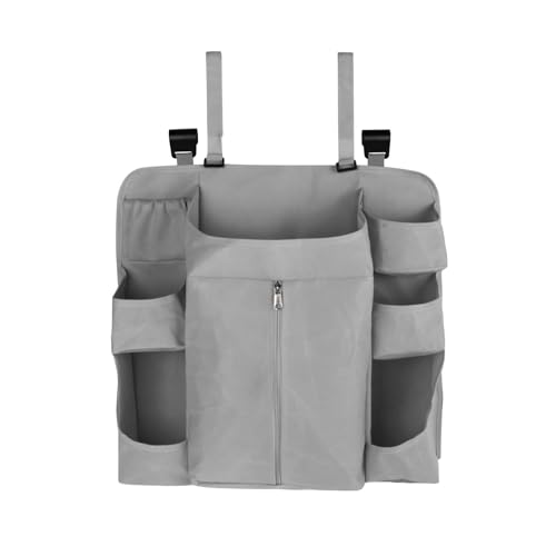 Fenteer Hängender Windel-Organizer für Wickeltisch, Kinderbett, Laufstall Essentials Tragbarer Windelstapler Kinderzimmer-Organizer für s, Dunkelgrau von Fenteer