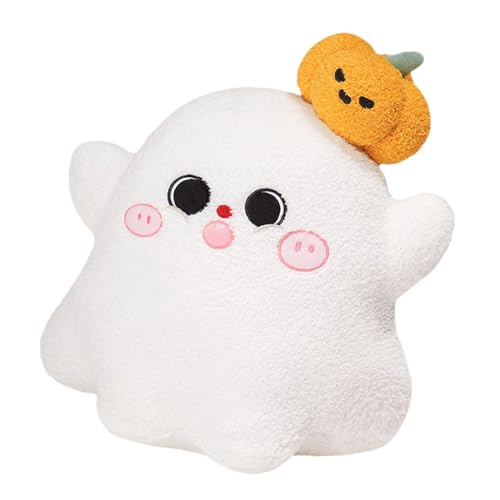 Fenteer Halloween Kissen Plüsch Spielzeug Kissen Puppe Requisiten Wohnkultur Couch Sofa Stofftier Halloween Dekoration Geschenk, Geist 35cmx38cm von Fenteer