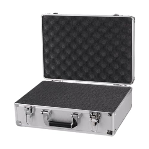 Fenteer Hartschalen-Tragekoffer, Werkzeugkasten, Koffer, Aluminiumlegierung, tragbarer Aluminium-Aufbewahrungskoffer, Instrumenten-Dokumenten-Organizer-Box, Styleh Fenteer Hartschalen-Tragekoffer, Werkzeugkasten, Koffer, Aluminiumlegierung, tragbarer Aluminium-Aufbewahrungskoffer, Instrumenten-Dokumenten-Organizer-Box, Styleh von Fenteer