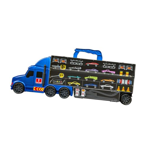 Fenteer Hauler Track Ejection Car, Transport Carrier Truck Toy Set, Cars Storage und Transporter Toy Truck, für 2 3 4 5 6 Jahre alte Kinder, Blau Fenteer Hauler Track Ejection Car, Transport Carrier Truck Toy Set, Cars Storage und Transporter Toy Truck, für 2 3 4 5 6 Jahre alte Kinder, Blau von Fenteer