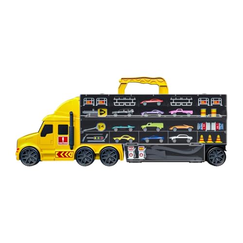 Fenteer Hauler Track Ejection Car, Transport Carrier Truck Toy Set, Cars Storage und Transporter Toy Truck, für 2 3 4 5 6 Jahre alte Kinder, Gelb Fenteer Hauler Track Ejection Car, Transport Carrier Truck Toy Set, Cars Storage und Transporter Toy Truck, für 2 3 4 5 6 Jahre alte Kinder, Gelb von Fenteer