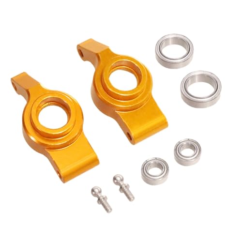 Fenteer Hinterradsitze 1/18 RC Trucks Ersatz 1/18 Upgrade RC Autos Metall Ersatzteile für Modell ACCS Ersatz DIY, Gold von Fenteer