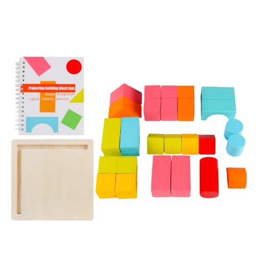 Fenteer Hölzerne Bausteine blockiert räumliches Denken frühes Lernen Imagination Aktivitäten mit 3D -Stereo -Projektionsraum für Jungen Mädchen Fenteer Hölzerne Bausteine blockiert räumliches Denken frühes Lernen Imagination Aktivitäten mit 3D -Stereo -Projektionsraum für Jungen Mädchen von Fenteer