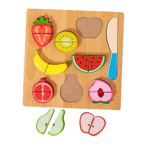 Fenteer Hölzernes Schneidpuzzle, Schneidspiel-Essensspielzeug, Vorschulküche, vorgetäuschtes Spielzeug, passendes Puzzle für, Frucht Fenteer Hölzernes Schneidpuzzle, Schneidspiel-Essensspielzeug, Vorschulküche, vorgetäuschtes Spielzeug, passendes Puzzle für, Frucht von Fenteer