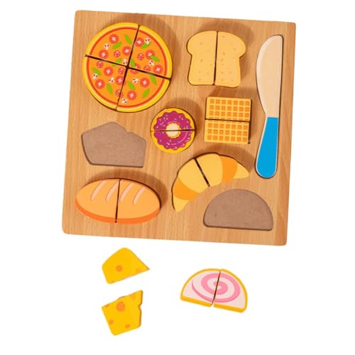 Fenteer Hölzernes Schneidpuzzle, Schneidspiel-Essensspielzeug, Vorschulküche, vorgetäuschtes Spielzeug, passendes Puzzle für, Nachtisch Fenteer Hölzernes Schneidpuzzle, Schneidspiel-Essensspielzeug, Vorschulküche, vorgetäuschtes Spielzeug, passendes Puzzle für, Nachtisch von Fenteer