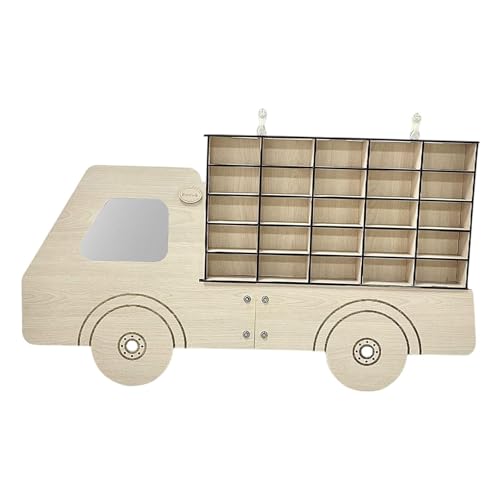 Fenteer Holz-Spielzeugauto-Präsentationsständer, Spielzeugauto-Aufbewahrungsschrank, Wandmontage, Modellauto-Vitrine für die Sammlung von Modellautos, Dekor Fenteer Holz-Spielzeugauto-Präsentationsständer, Spielzeugauto-Aufbewahrungsschrank, Wandmontage, Modellauto-Vitrine für die Sammlung von Modellautos, Dekor von Fenteer