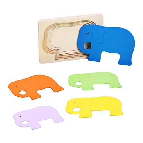 Fenteer Holzpuzzle Tier Puzzles Lernspielzeug, Elefant Fenteer Holzpuzzle Tier Puzzles Lernspielzeug, Elefant von Fenteer