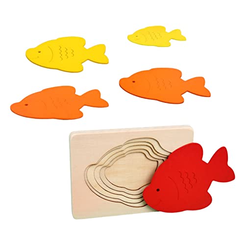 Fenteer Holzpuzzle Tier Puzzles Lernspielzeug, Fisch Fenteer Holzpuzzle Tier Puzzles Lernspielzeug, Fisch von Fenteer