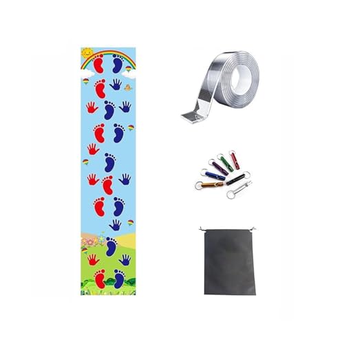 Fenteer Hopscotch Matte Crawl Jump Non Slip Teppich einzigartiger sensorisches Bretttraining Hand und Füße Hopscotch Teppich für den Spielplatz im Freien im, Einzelspieler von Fenteer