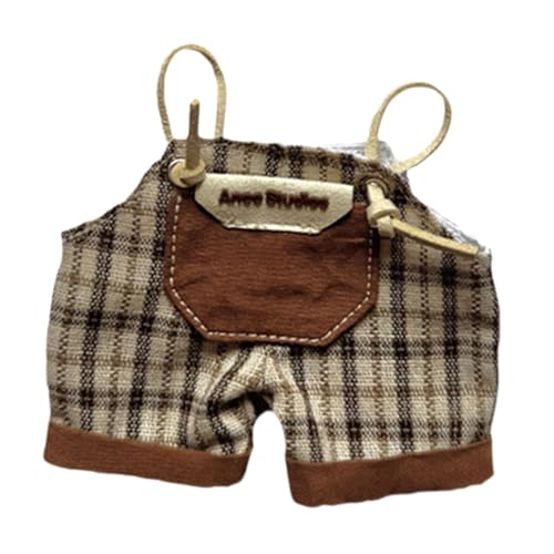 Fenteer Hosenträgerhosen für Puppen, Miniaturkleidung, handgefertigte Kleidungszubehörteile für 17 cm große Puppen, zum Verkleiden, für Kinder, als Fenteer Hosenträgerhosen für Puppen, Miniaturkleidung, handgefertigte Kleidungszubehörteile für 17 cm große Puppen, zum Verkleiden, für Kinder, als von Fenteer