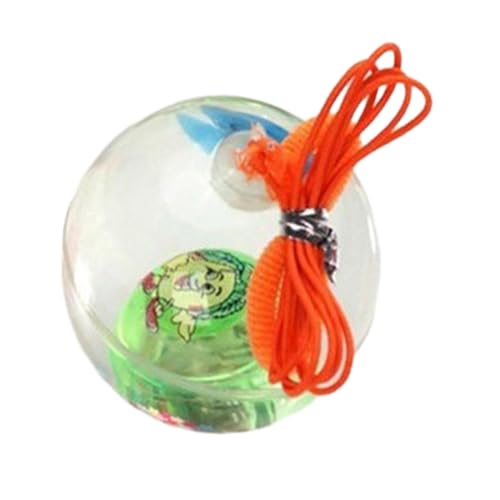 Fenteer Hüpfball mit glitzerndem Seil, kleine Geschenke, Blinkender weicher Ball, Gummi-Spielzeugball zum Geburtstag, Weihnachtsstrumpf-Geschenkartikel, Stil b von Fenteer